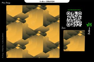 Golden 3D Hexagonal Layered Depth Pattern – Premium Multi-Use Vector