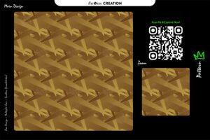Golden Angular Edgeflow Pattern – Premium Vector Design
