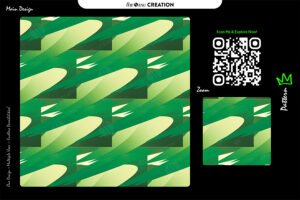Green Blade Motion Abstract Pattern – Premium Vector Design