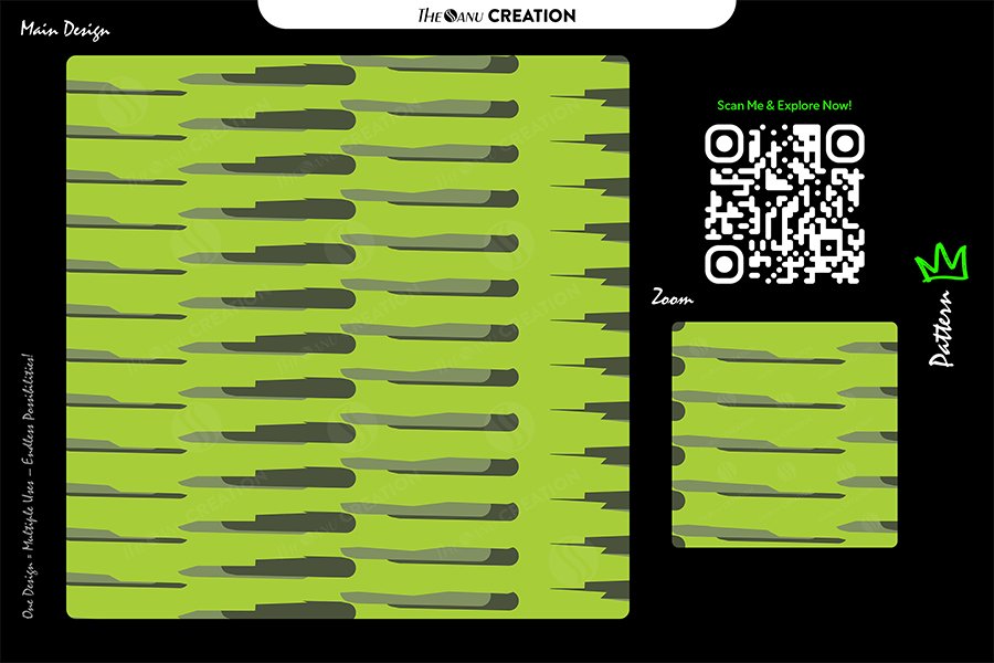 Lime Drift Flow Pattern – Modern Seamless Abstract Vector