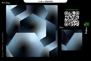 Arctic Hexa Depth Pattern – Premium Multi-Use Abstract Vector Artwork