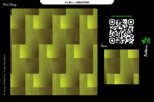 Luminous Olive Block Flow – Premium Vector Pattern
