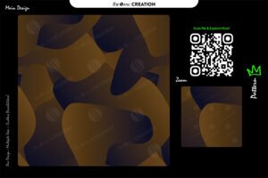 Midnight Ochre Flow Pattern – Seamless Dark Abstract Vector