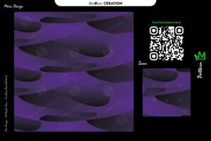 Midnight Purple Waveflow Pattern – Premium Vector Design