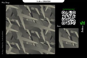 Mono Slate Edgeflow Pattern – Premium Vector Design