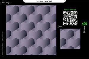Monochrome 3D Geometric Depth Pattern – Premium Multi-Use Vector