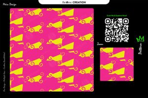 Neon Curl Arrow Flow – Premium Vector Pattern