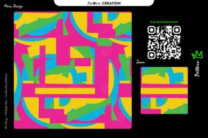 Neon Pop Abstract Pattern – Premium Multi-Use Vector Artwork