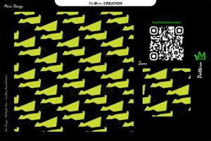 Neon Sharp Edge Rhythm – Premium Vector Pattern