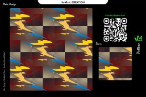 Electric Strike Motion Pattern – Premium Vector Design