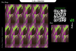 Neon Strike Fusion Pattern – Premium Vector Design