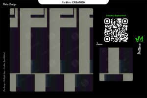 Obsidian Slate Geometric Block Columns Pattern – Premium Multi-Use Vector