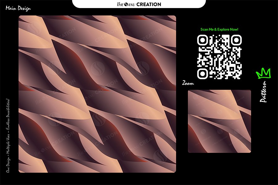 Rosewood Flow Drift Pattern – Premium Seamless Abstract Vector Design