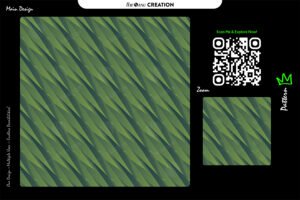 Diagonal Leaf-Inspired Geometric Striped Pattern – Premium Vector
