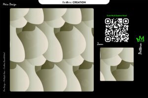 Sage Curve Harmony Pattern – Seamless Organic Vector