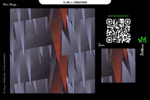 Sharp Gradient Spike Abstract Pattern – Premium Vector