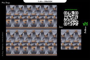 Silver Ember Interlock Pattern – Premium Seamless Abstract Vector