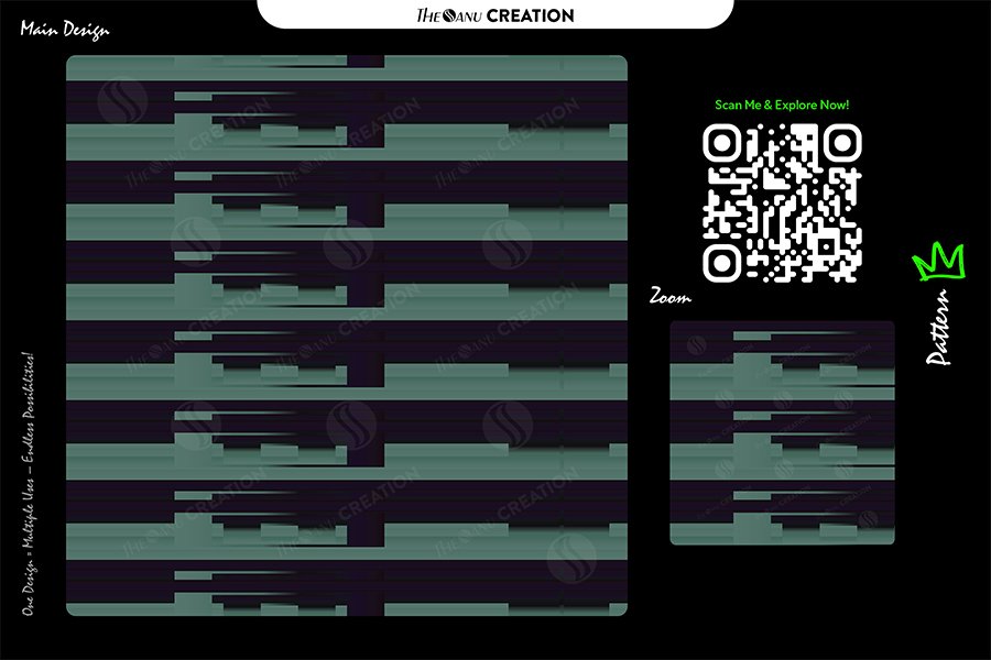 Teal Noir Fragmented Linear Blocks Pattern – Premium Multi-Use Abstract Vector