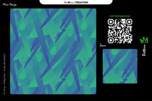 Teal–Blue Dynamic Angular Abstract Pattern – Premium Vector Design