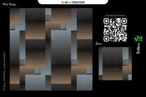 Urban Bronze Grid – Seamless Geometric Abstract Vector Pattern