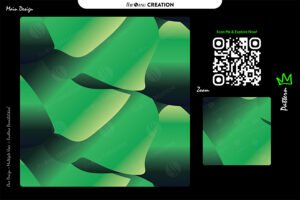 Verdant Shadow Flow Pattern – Premium Seamless Abstract Vector
