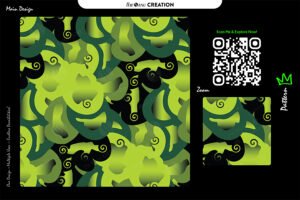 Verdant Swirl Gradient Pattern – Premium Multi-Use Abstract Vector Artwork