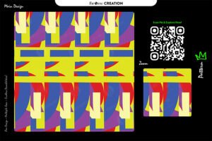 Vibrant Wave Grid Abstract Pattern – Premium Multi-Use Vector Artwork