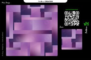 Violet Block Gradient Pattern – Premium Multi-Use Abstract Vector Artwork