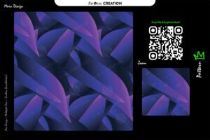 Violet Drift Arcs – Deep Purple Seamless Abstract Vector Pattern