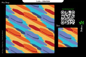 Vivid Stream Motion Pattern – Bold Seamless Abstract Vector