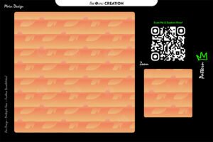 Warm Peach Horizontal Flow Pattern – Premium Seamless Abstract Vector