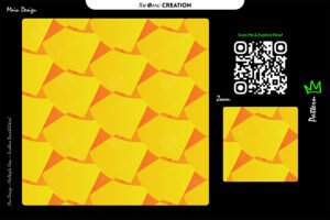 Yellow Orange Geometric Fold Pattern – Premium Vector Design