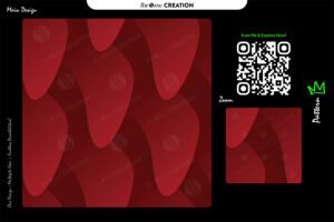 Abstract Deep Crimson Wave Pattern — Premium Seamless Utility Graphic