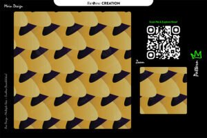 Abstract Golden Noir Pattern — Premium Seamless Utility Graphic