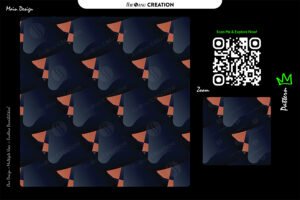 Abstract Midnight Copper Pattern — Premium Seamless Utility Graphic