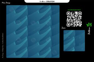 Abstract Teal Flow Pattern — Premium Seamless Utility Graphic