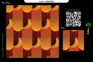 Amber Loop Grid Pattern – Premium Seamless Abstract Vector Design