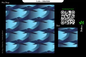 Arctic Blade Flow Pattern – Premium Seamless Abstract Vector Design