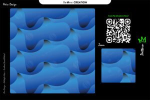 Azure Curve Layer Pattern – Blue Seamless Abstract Surface Design