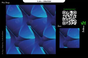 Azure Edge Flow Pattern – Seamless Modern Abstract Surface