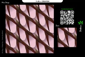 Blush Mocha Ribbon Pattern – Premium Seamless Abstract Vector Design