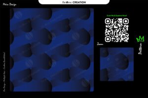 Cobalt Midnight Drift Pattern – Premium Seamless Abstract Vector Design