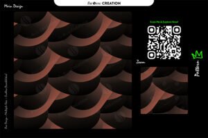 Copper Noir Wave Pattern – Black & Burnt Copper Seamless Abstract Surface Design