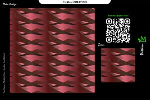 Crimson Blade Pulse Pattern – Premium Seamless Abstract Vector Design