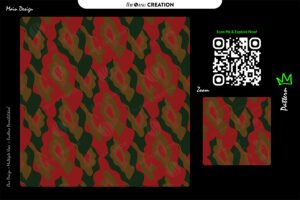 Crimson Canyon Layer Pattern – Deep Red Seamless Abstract Terrain Design