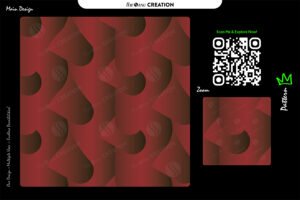 Crimson Flow Curve Pattern – Premium Seamless Abstract Vector Design