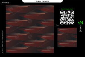 Crimson Shadow Drift Pattern – Premium Seamless Abstract Vector Design
