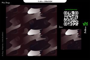 Dark Mocha Camouflage Flow Pattern – Seamless Abstract Vector Design