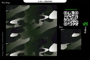Dark Olive Camouflage Flow Pattern – Seamless Abstract Vector Design