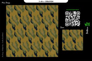 Earthfold Terrain Wave Pattern – Olive Gold Seamless Surface Design